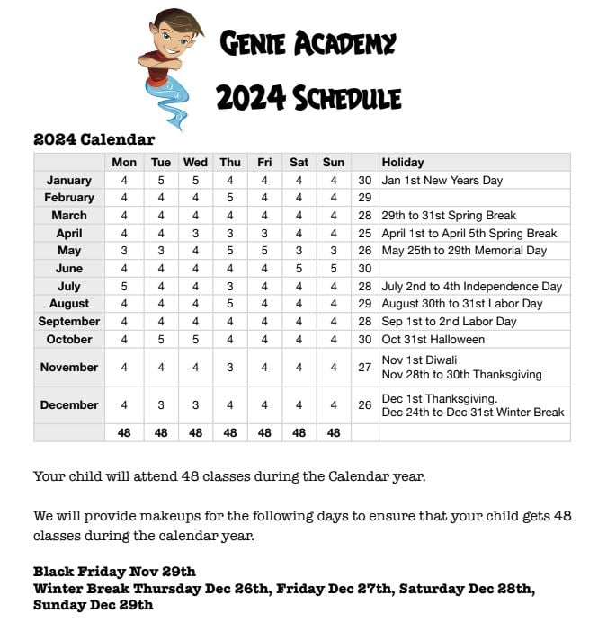 2024 holiday schedule